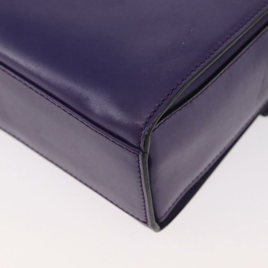 【日本直送】CELINE 圓背包 皮革 紫色 金色 正品 181402A-16