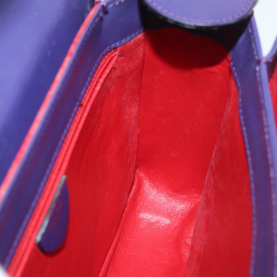【日本直送】CELINE 圓背包 皮革 紫色 金色 正品 181402A-19