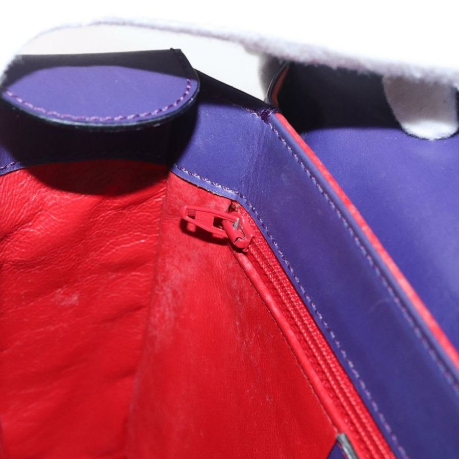 【日本直送】CELINE 圓背包 皮革 紫色 金色 正品 181402A-21