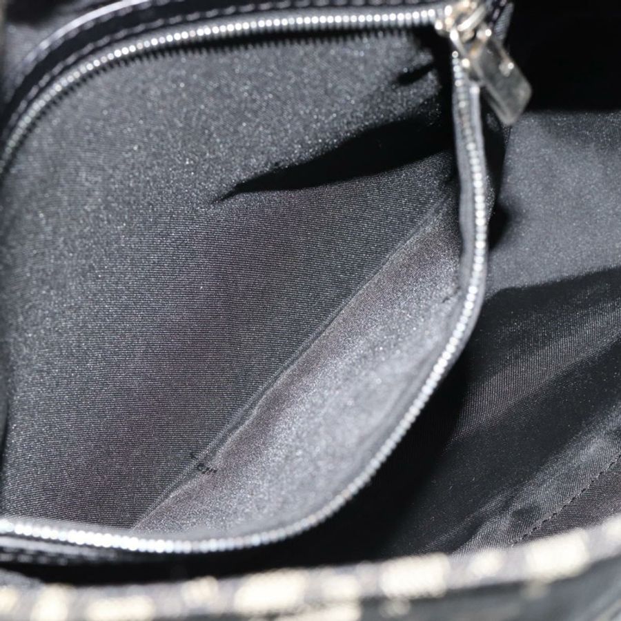 【日本直送】FENDI Zucchino 帆布 Mamma Baguette 肩背包 灰色 銀色 正品 181399V-21
