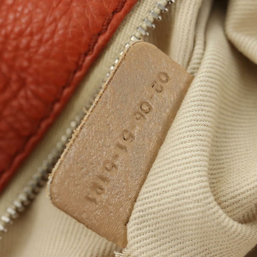 【日本直送】Chloe Paddington 手提包 皮革 橙色 金 銀色 正品 am11662V-10
