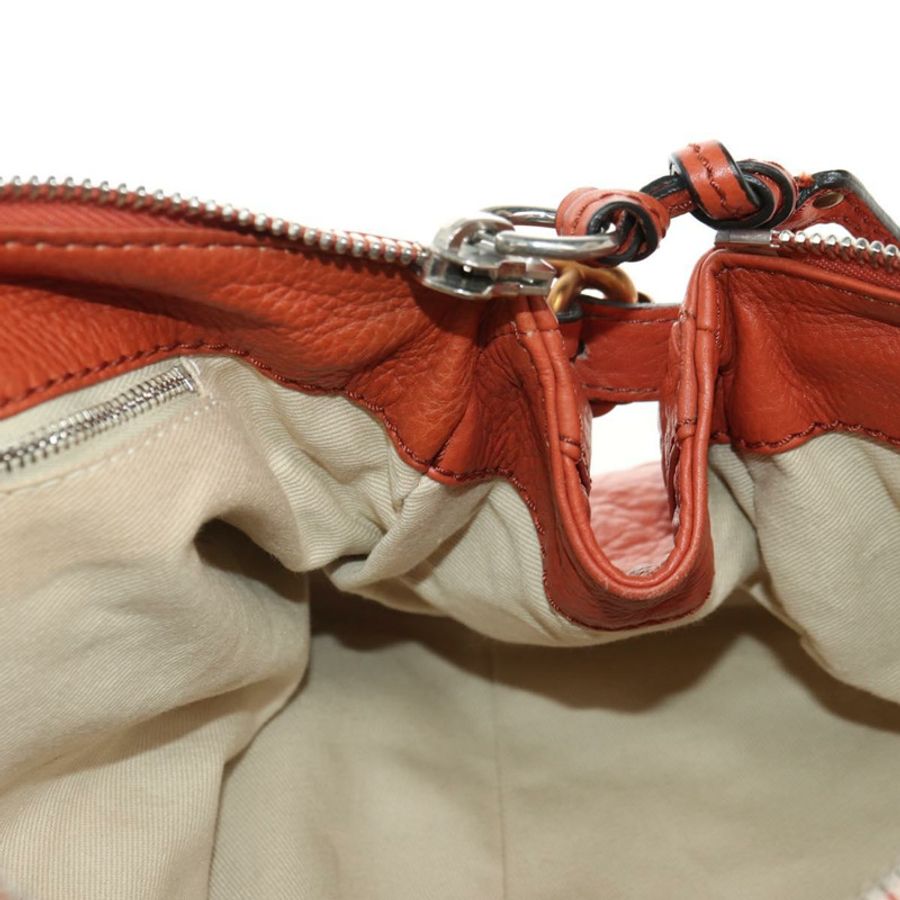 【日本直送】Chloe Paddington 手提包 皮革 橙色 金 銀色 正品 am11662V-21
