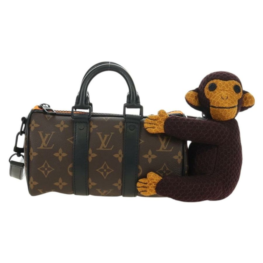 【日本直送】路易威登 Monogram Monkey Puppet Keepal lXS 手袋 M80118 LV Auth 181387SM-12