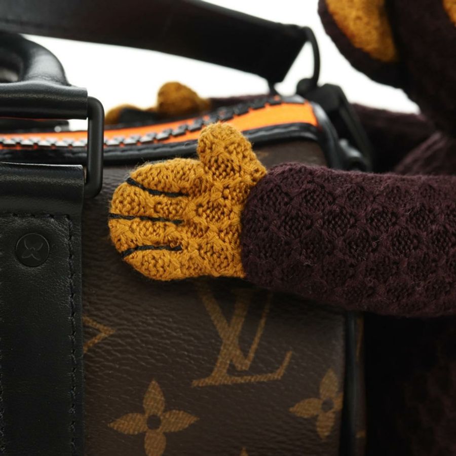【日本直送】路易威登 Monogram Monkey Puppet Keepal lXS 手袋 M80118 LV Auth 181387SM-21