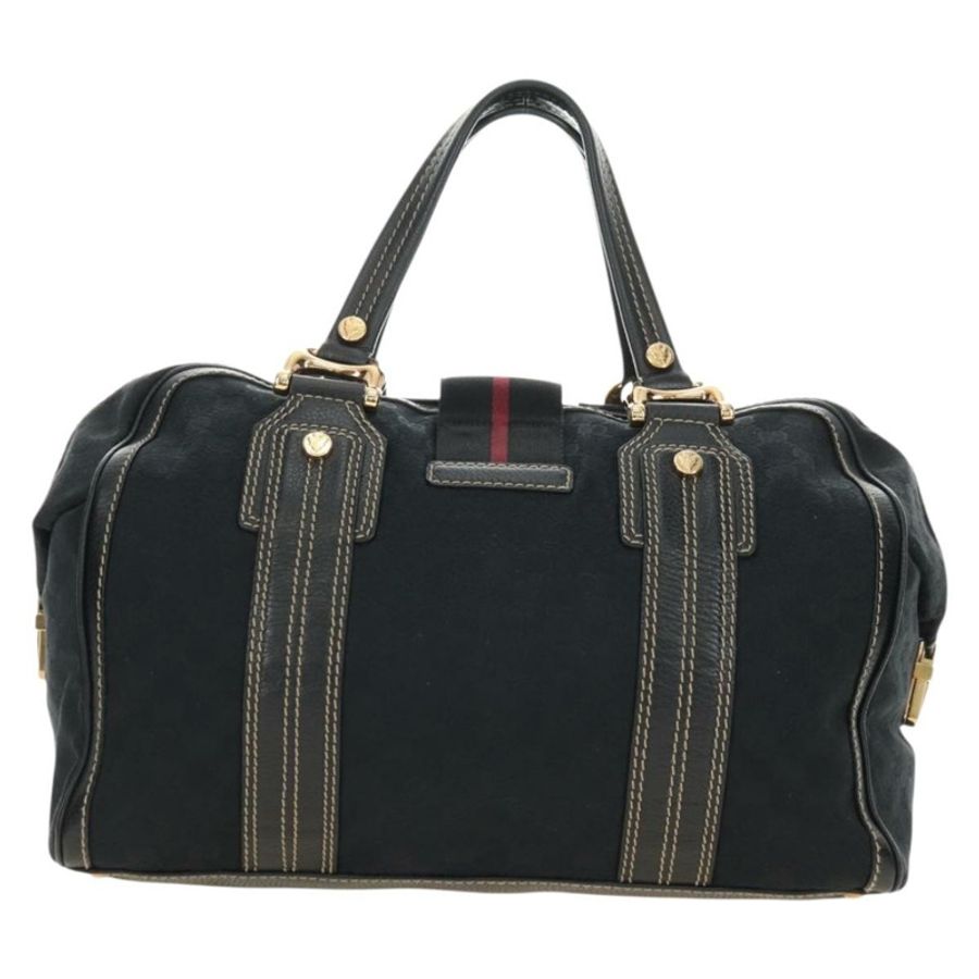 【日本直送】GUCCI GG帆布雪莉酒系列Histeria手提包 黑色金色 186232 正品 181412V-1