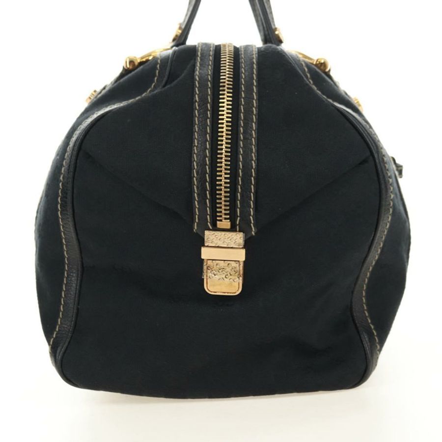 【日本直送】GUCCI GG帆布雪莉酒系列Histeria手提包 黑色金色 186232 正品 181412V-3