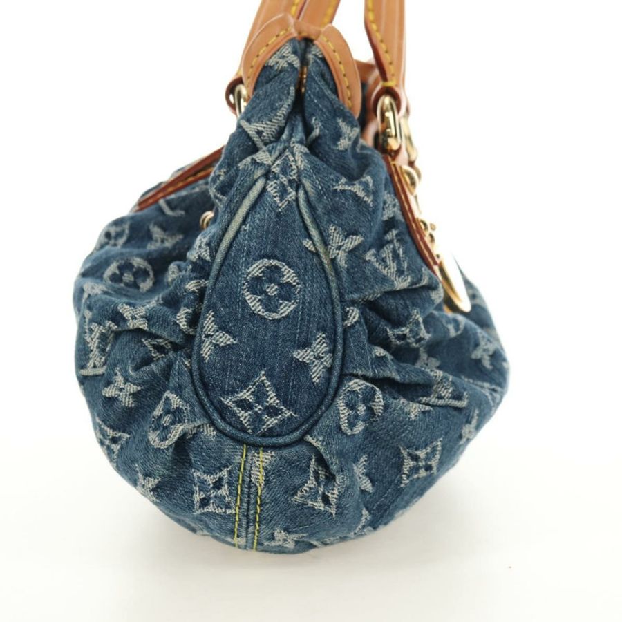 【日本直送】路易威登 Monogram Denim Preity 手提包 藍色 M95020 LV 正品 181366SAM-3