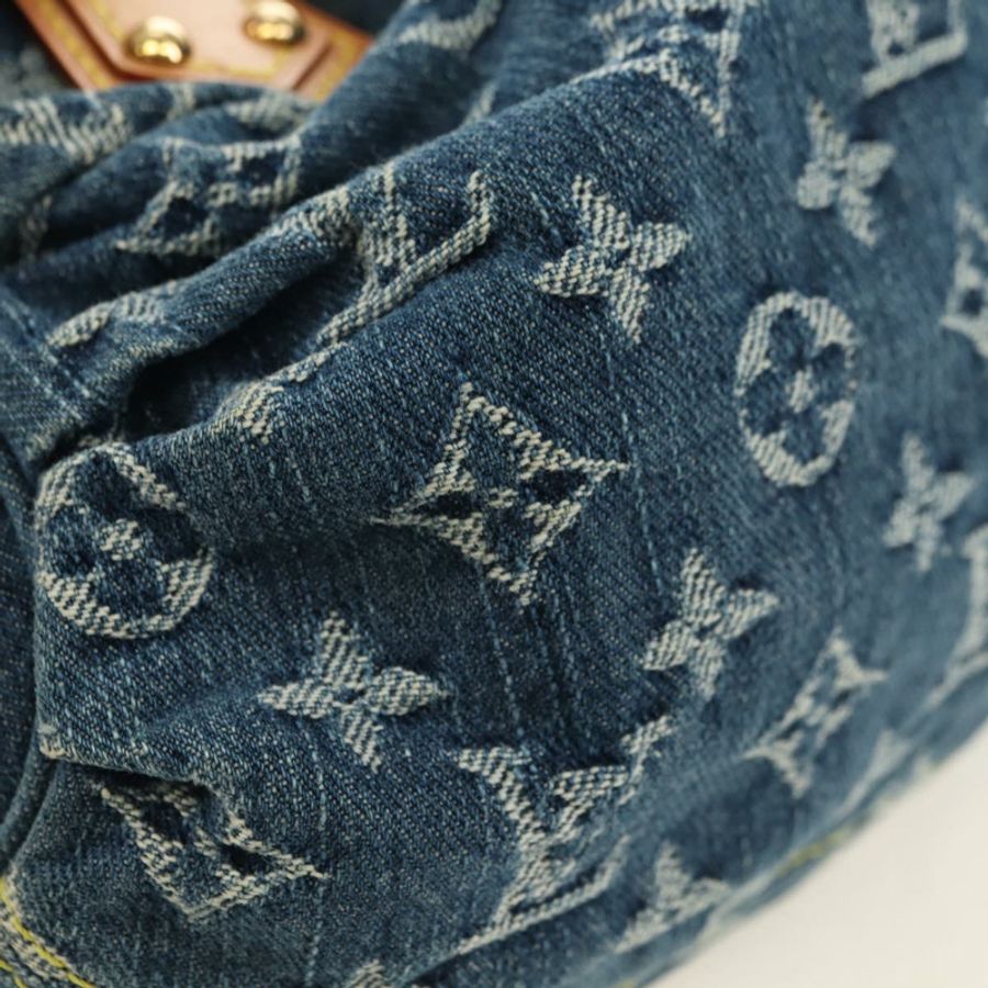【日本直送】路易威登 Monogram Denim Preity 手提包 藍色 M95020 LV 正品 181366SAM-13
