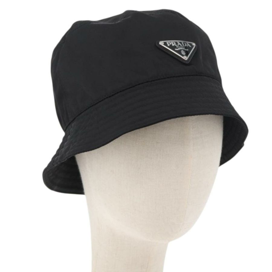 【日本直送】PRADA 黑色尼龍帽子,M碼,正品,貨號181375M-0