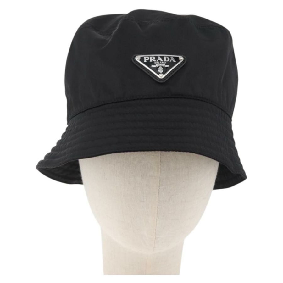 【日本直送】PRADA 黑色尼龍帽子,M碼,正品,貨號181375M-1