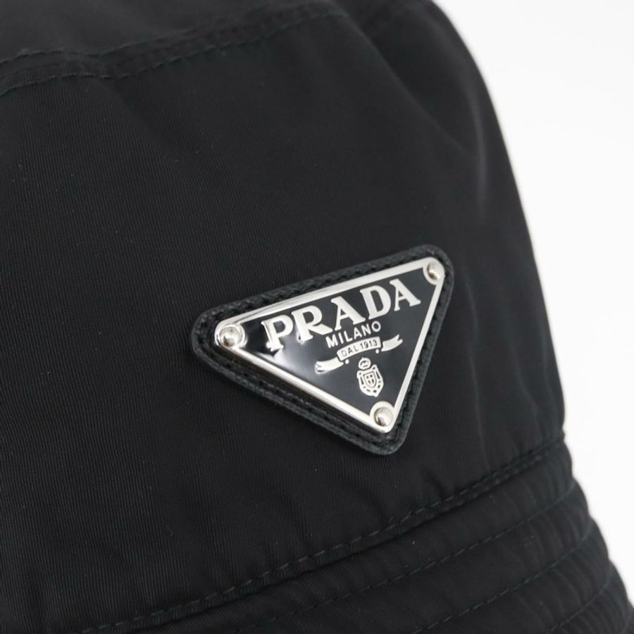 【日本直送】PRADA 黑色尼龍帽子,M碼,正品,貨號181375M-5