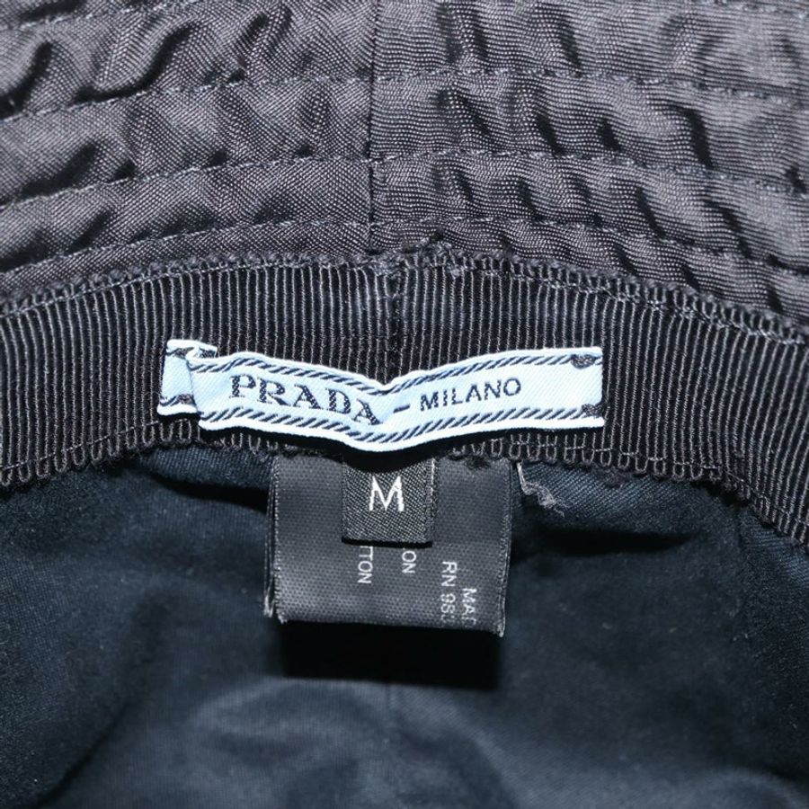 【日本直送】PRADA 黑色尼龍帽子,M碼,正品,貨號181375M-7