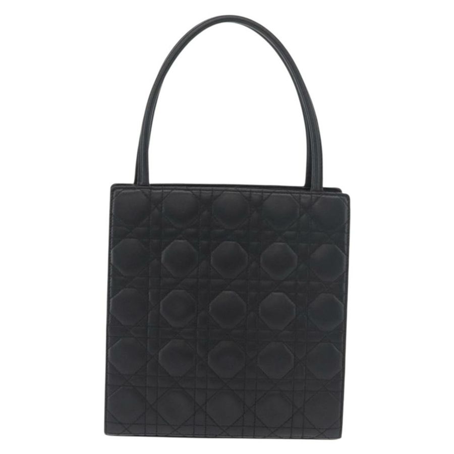 【日本直送】Christian Dior Lady Dior 手提包,羊皮材質,黑色,金色,正品,貨號 181559SAM-1