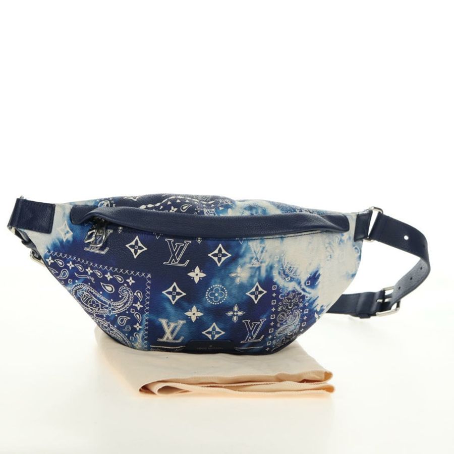 【日本直送】路易威登 Monogram Bandana Discovery 腰包 藍色 M20587 LV 正品 181423SM-11