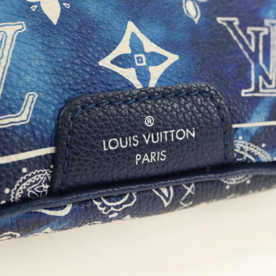 【日本直送】路易威登 Monogram Bandana Discovery 腰包 藍色 M20587 LV 正品 181423SM-19