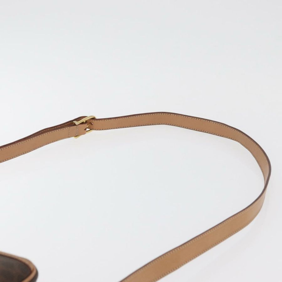 【日本直送】CELINE Macadam帆布肩背包 PVC皮革 棕色 金色 正品 181476A-13