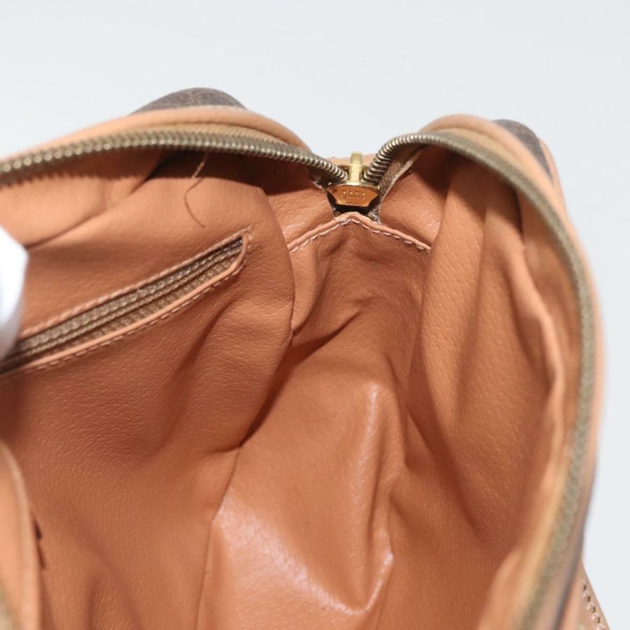 【日本直送】CELINE Macadam帆布肩背包 PVC皮革 棕色 金色 正品 181476A-19