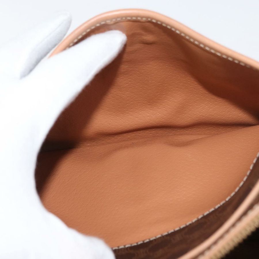 【日本直送】CELINE Macadam帆布肩背包 PVC皮革 棕色 金色 正品 181476A-21