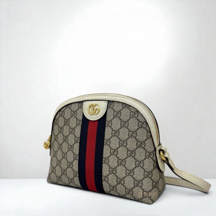 JS1521-GUCCI Ophidia老花拼白牛皮貝殼包499621-3