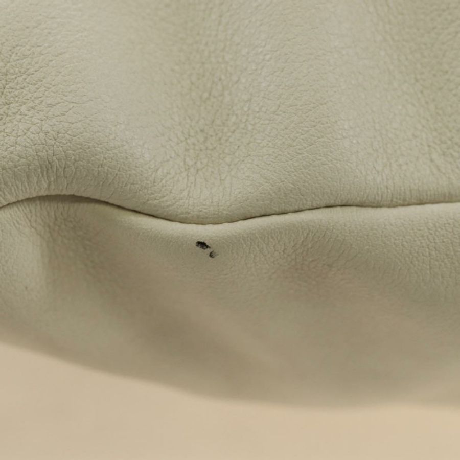 【日本直送】CELINE 鏈條單肩包 皮革 2way 白色 銀色 Auth 181478V-4