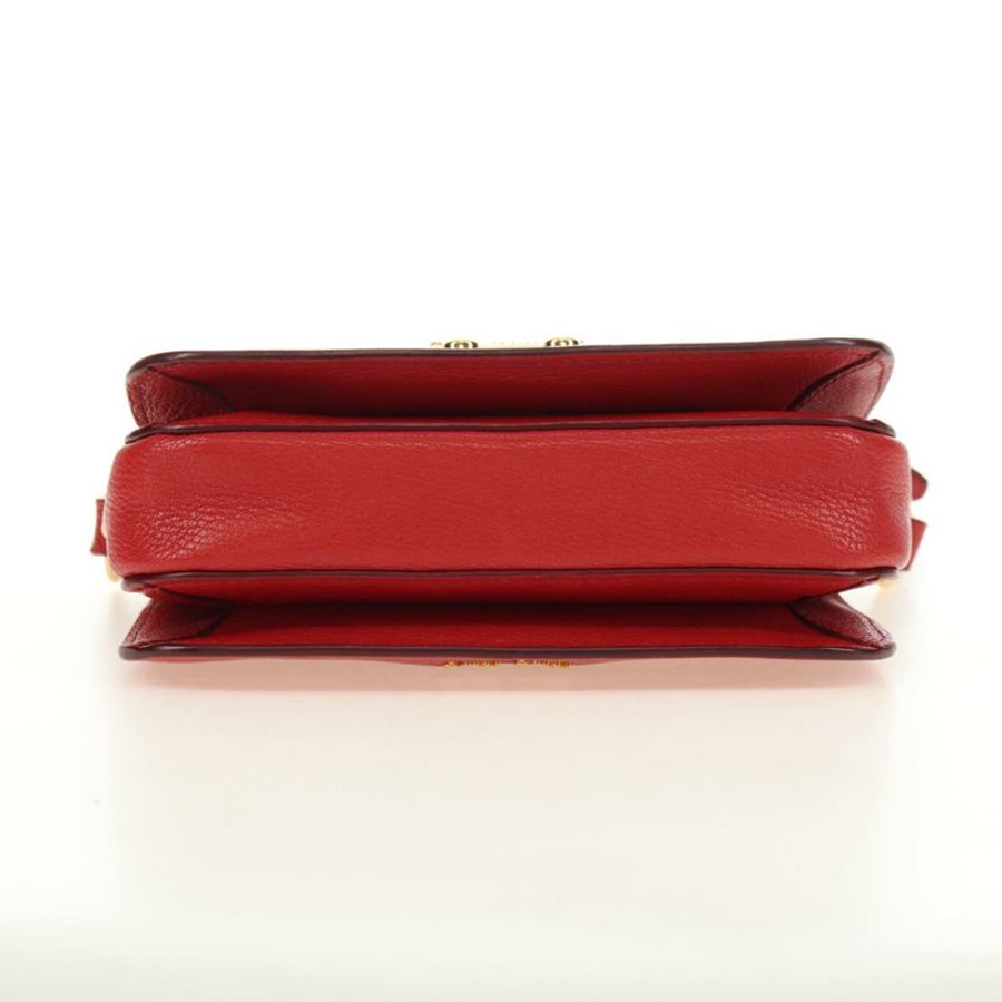 【日本直送】Miu Miu 手提包 皮革 兩用 紅色 金色 正品 181477V-4