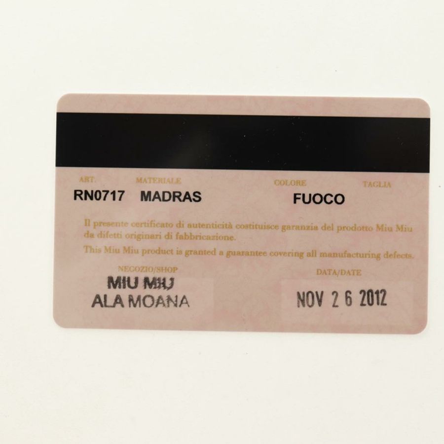 【日本直送】Miu Miu 手提包 皮革 兩用 紅色 金色 正品 181477V-10