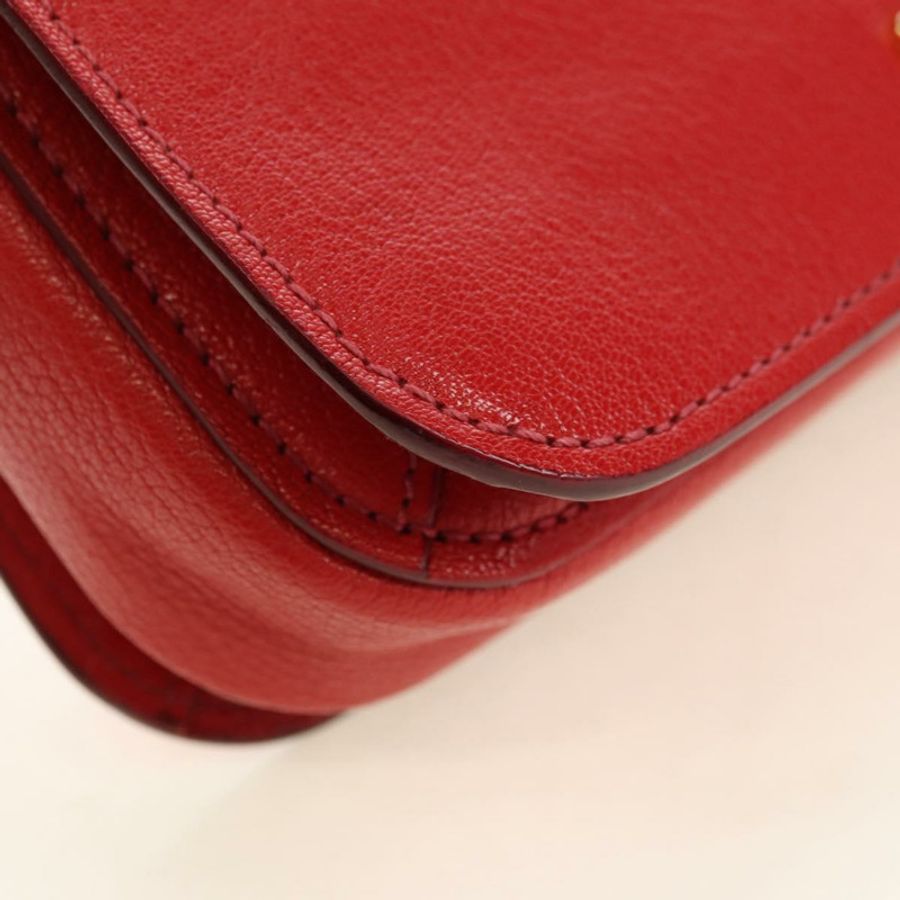【日本直送】Miu Miu 手提包 皮革 兩用 紅色 金色 正品 181477V-18