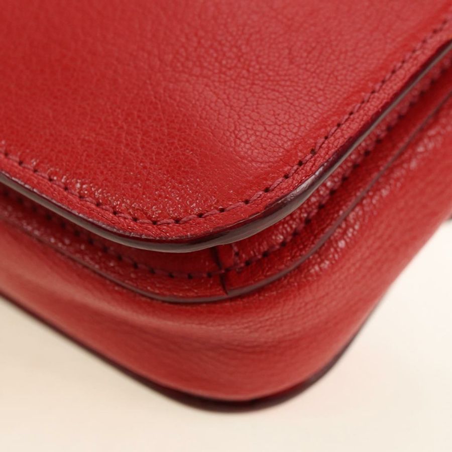 【日本直送】Miu Miu 手提包 皮革 兩用 紅色 金色 正品 181477V-19