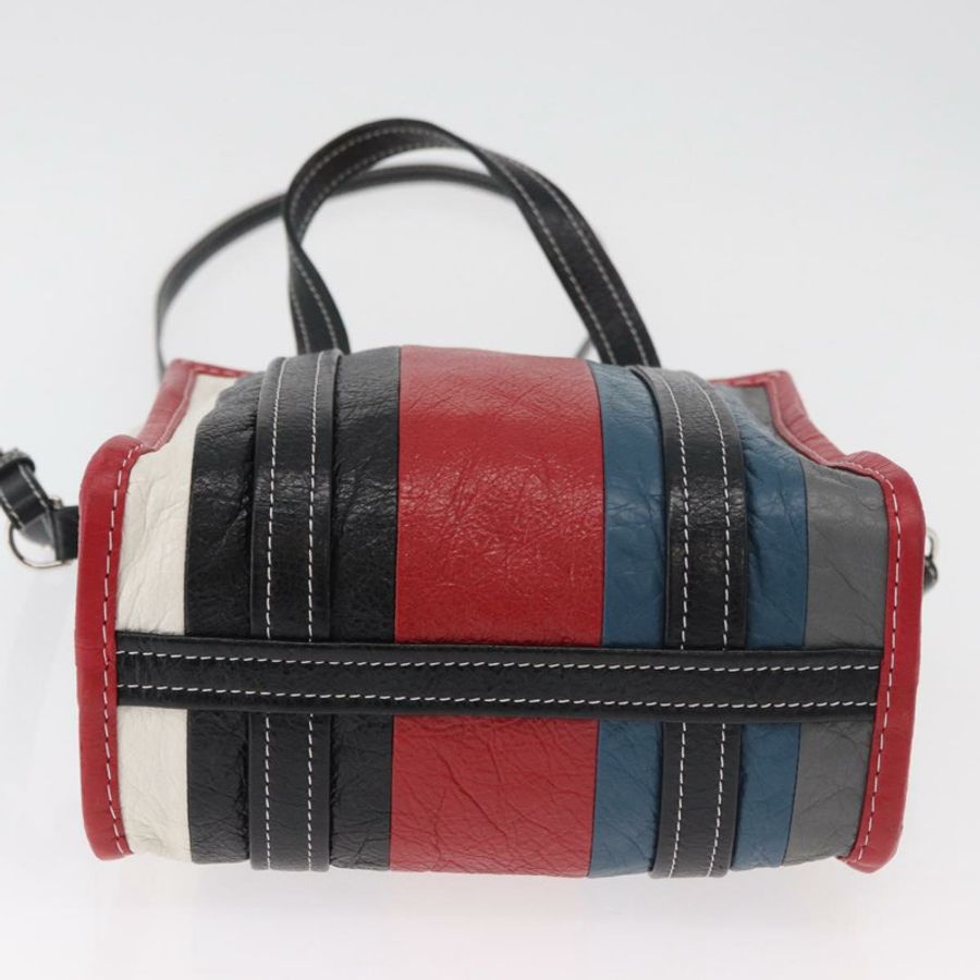 【日本直送】BALENCIAGA Bazaar Shopper XS 手提包 皮革 2way Multicolor 452458 Auth 181432A-4