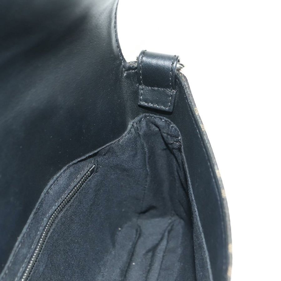 【日本直送】FENDI Zucca帆布Mamma Baguette單肩包,兩用款,黑色/棕色,正品,貨號181574SAM-22