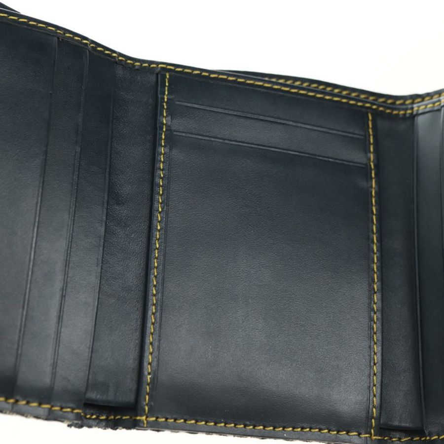 【日本直送】Christian Dior Trotter帆布馬鞍三折皮夾 海軍藍/金色 正品 181569V-20