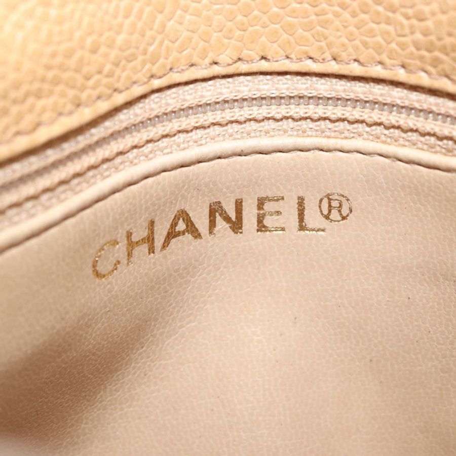 【日本直送】香奈兒 (CHANEL) Matelasse 腰包 魚子醬紋米色金 CC 標誌 BA12986V-21