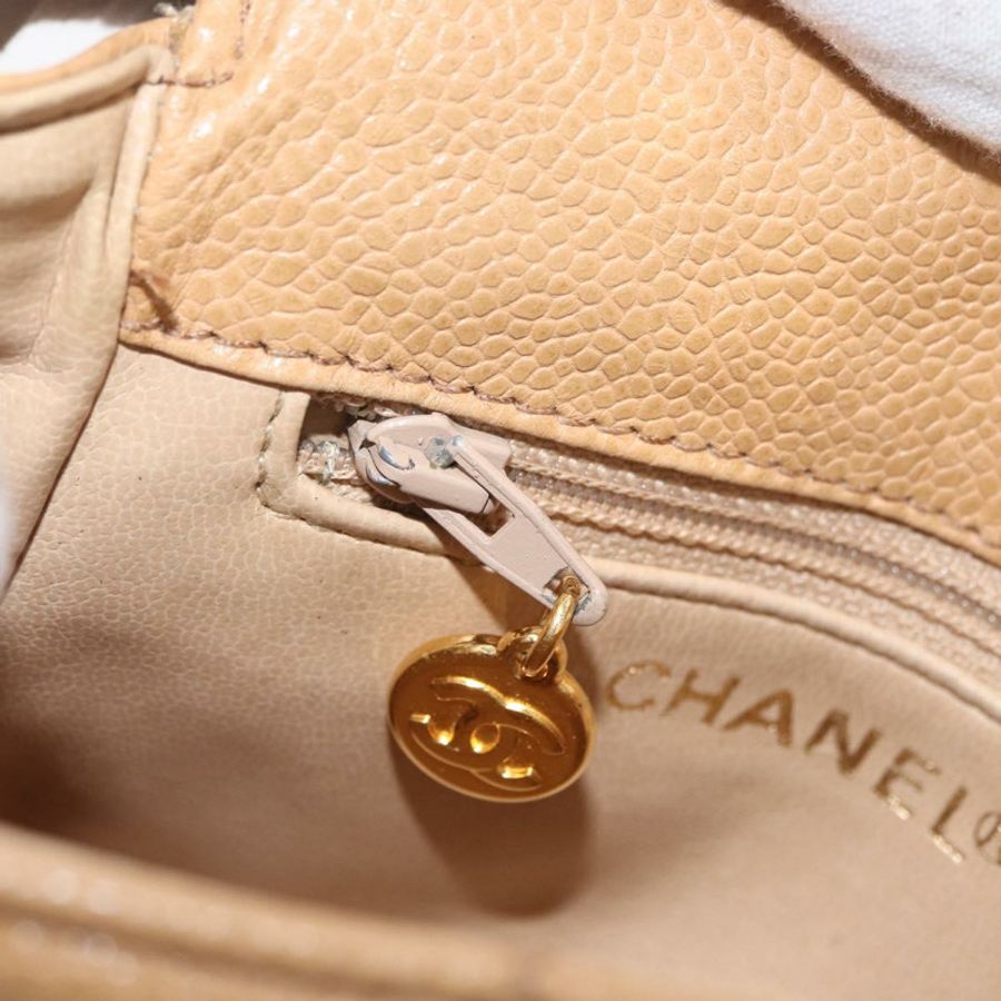 【日本直送】香奈兒 (CHANEL) Matelasse 腰包 魚子醬紋米色金 CC 標誌 BA12986V-24