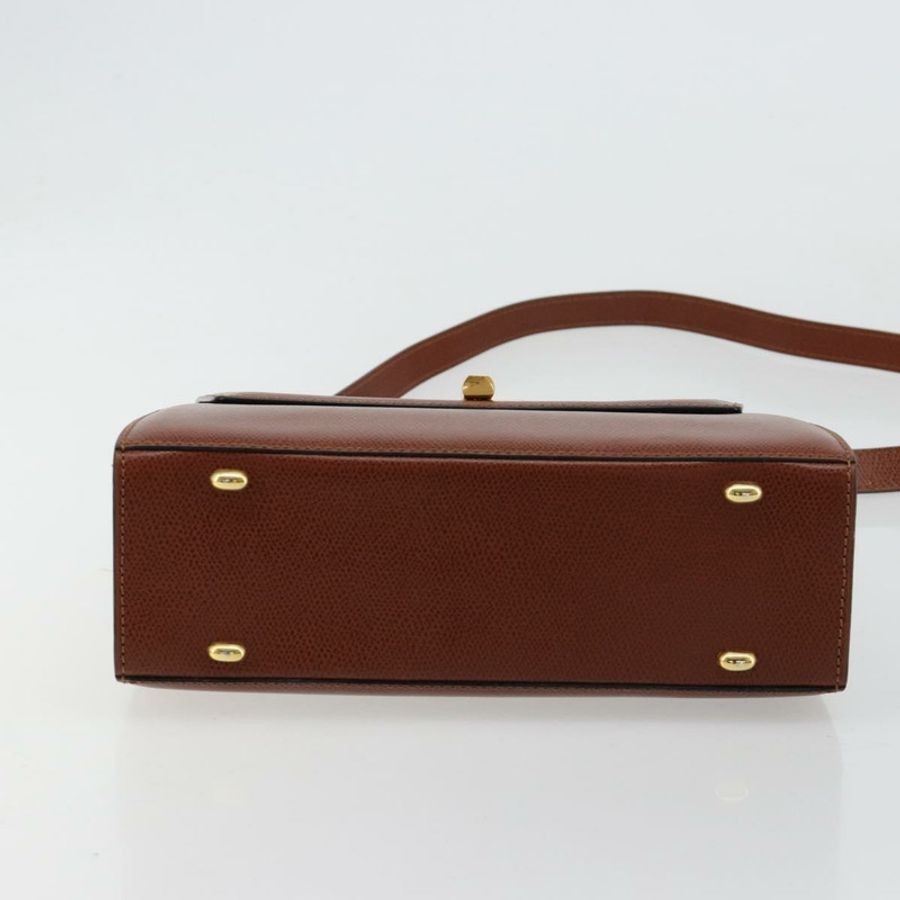 【日本直送】CELINE 手提包 皮革 兩用 棕色 金色 正品 181564A-4