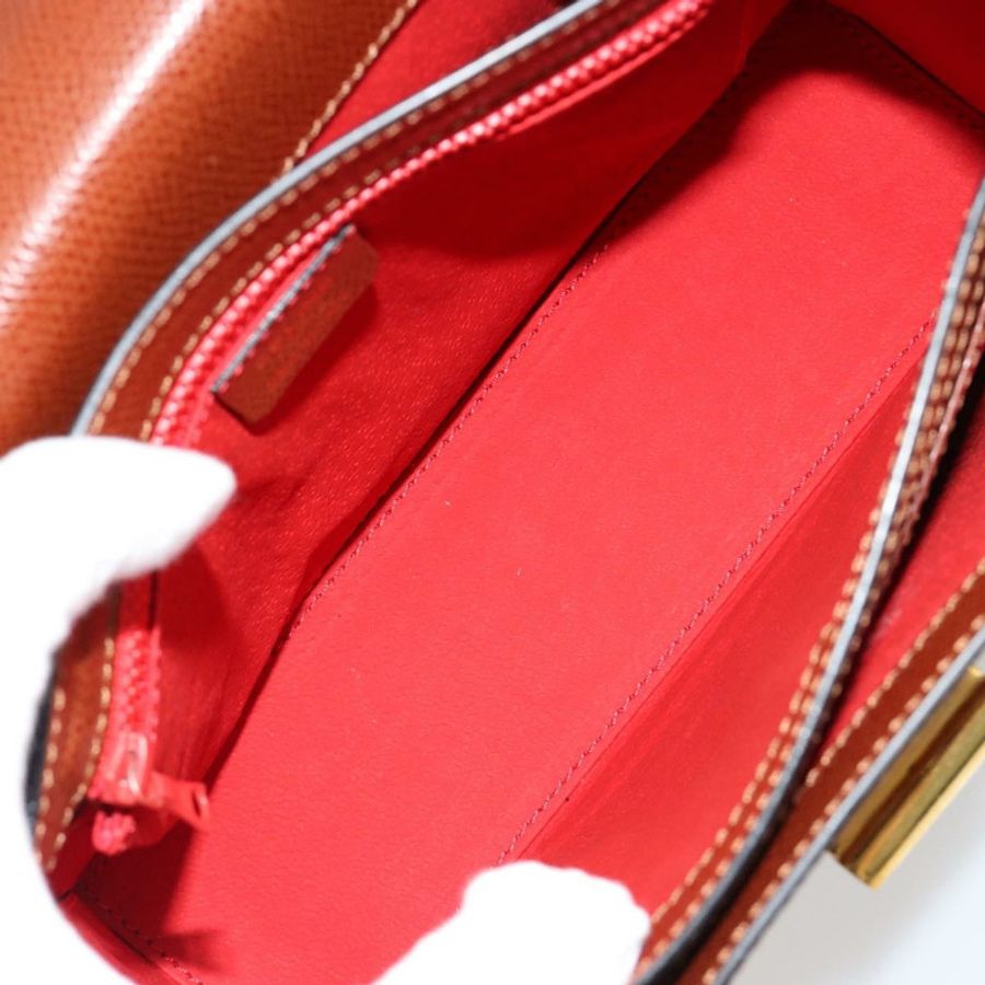【日本直送】CELINE 手提包 皮革 兩用 棕色 金色 正品 181564A-9
