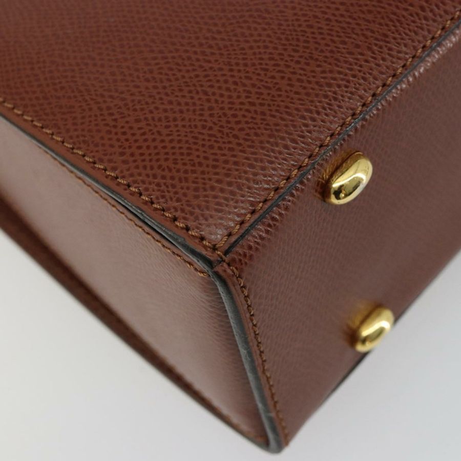 【日本直送】CELINE 手提包 皮革 兩用 棕色 金色 正品 181564A-18