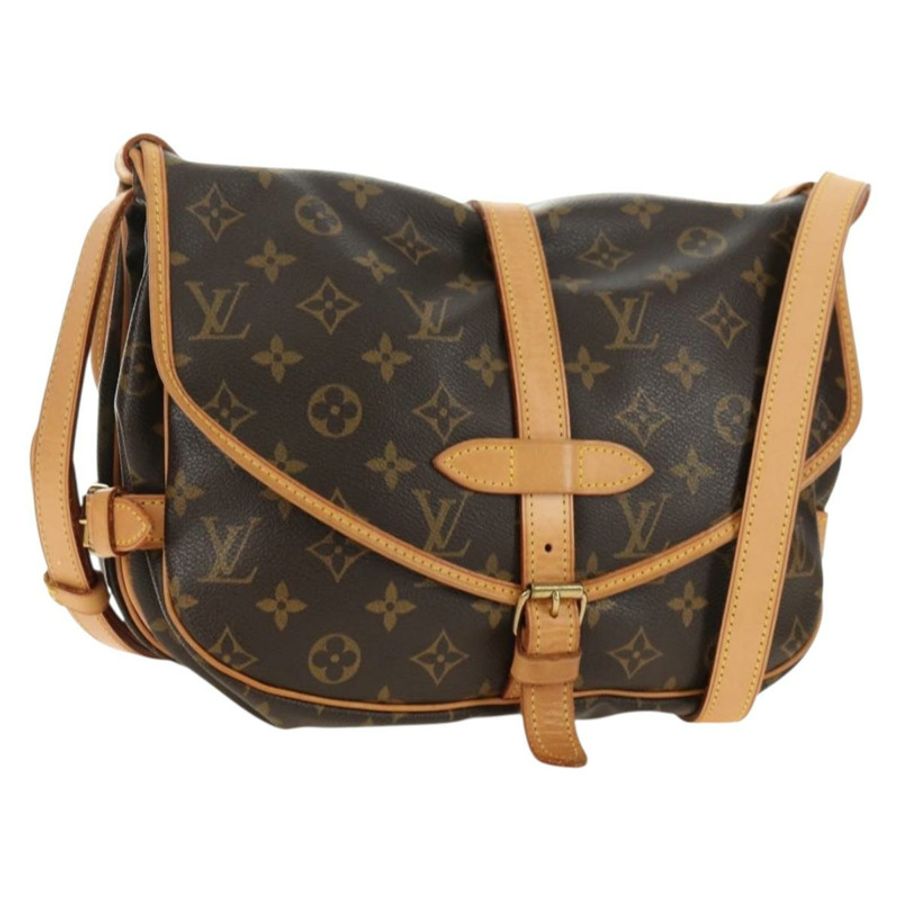 【日本直送】路易威登 Monogram Saumur 30 肩背包 M42256 LV Auth am11667V-0