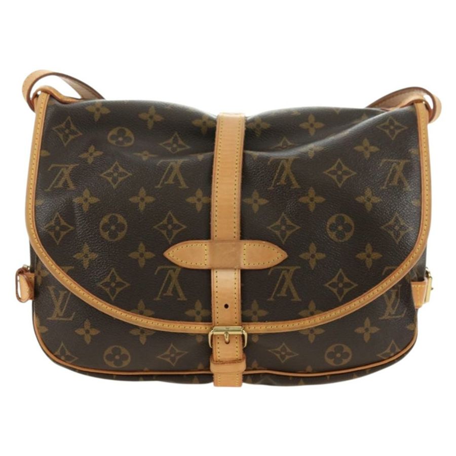 【日本直送】路易威登 Monogram Saumur 30 肩背包 M42256 LV Auth am11667V-1