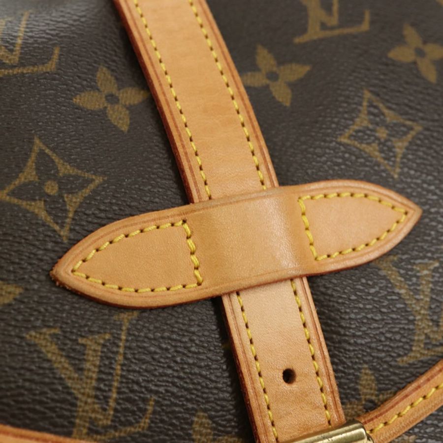 【日本直送】路易威登 Monogram Saumur 30 肩背包 M42256 LV Auth am11667V-20