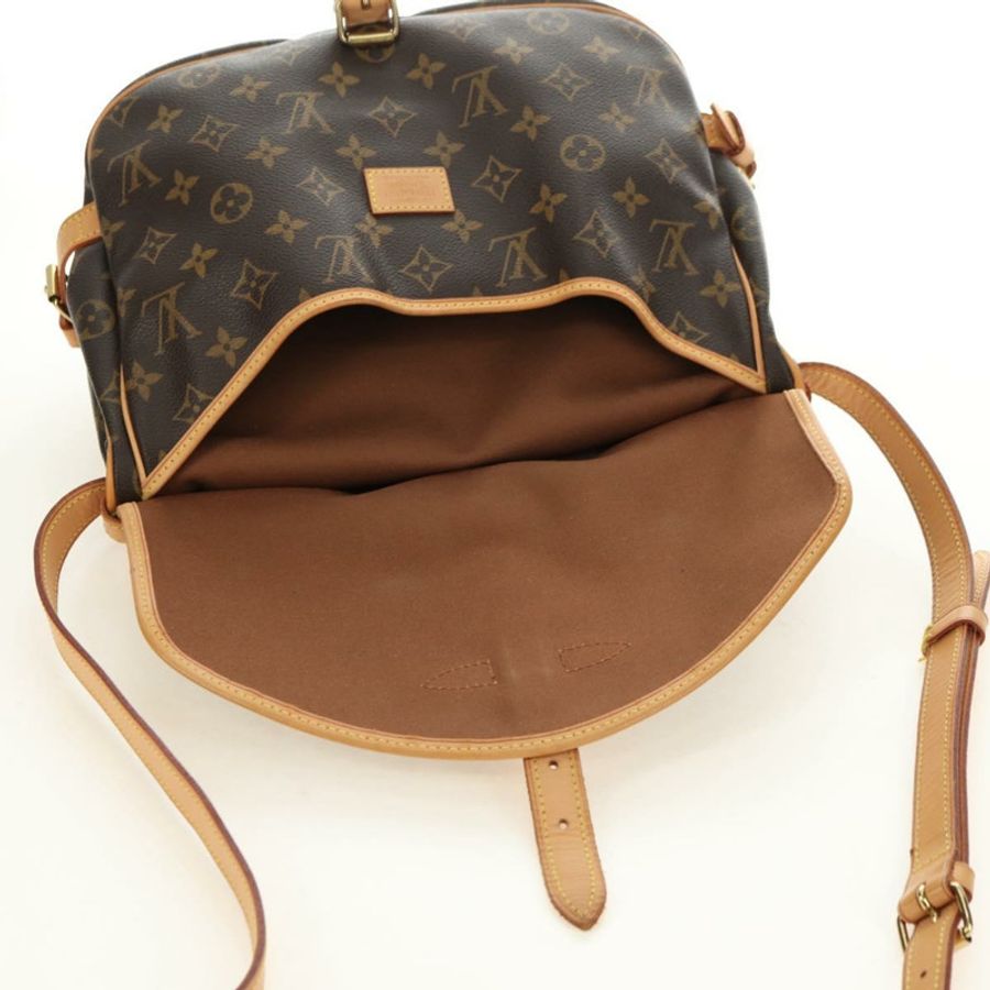 【日本直送】路易威登 Monogram Saumur 30 肩背包 M42256 LV Auth am11667V-21