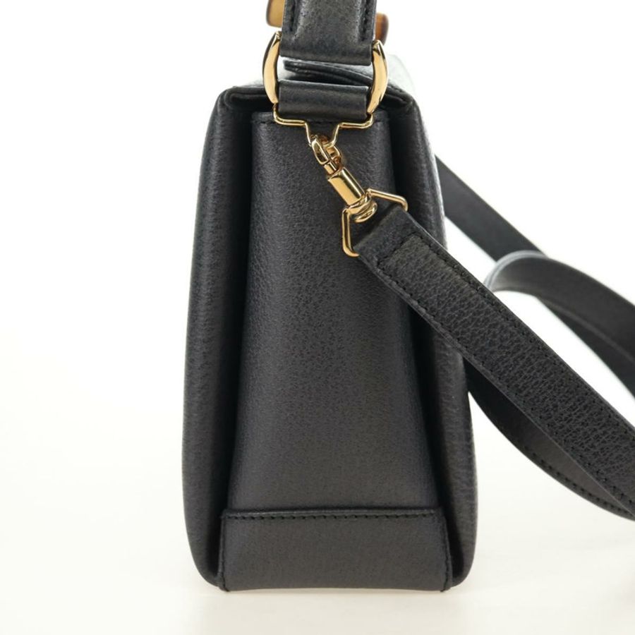 【日本直送】GUCCI 竹節手提包 皮革 兩用 灰色 金色 000 926 0175 正品 am11676V-3