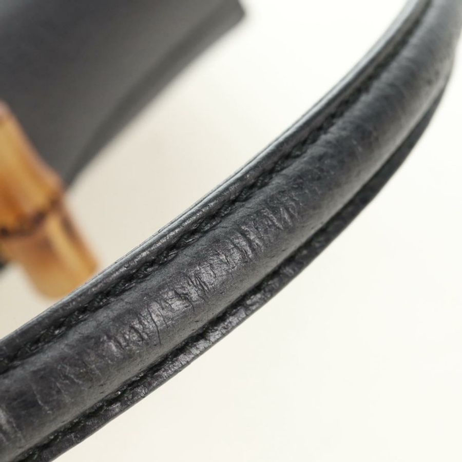 【日本直送】GUCCI 竹節手提包 皮革 兩用 灰色 金色 000 926 0175 正品 am11676V-7