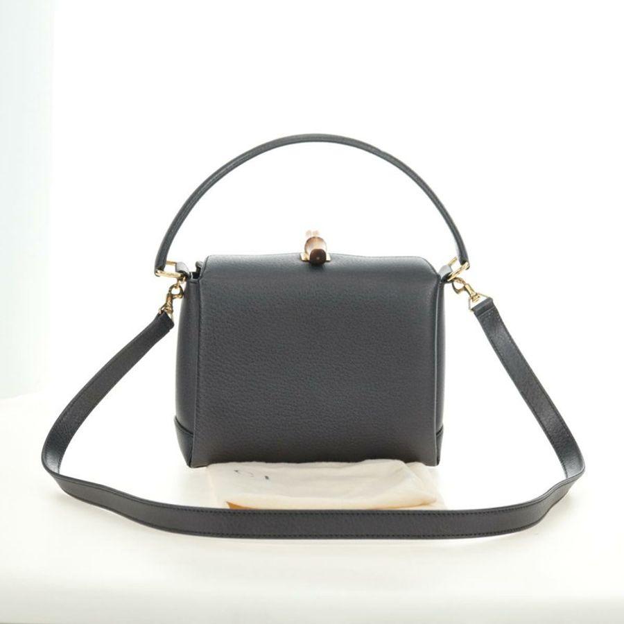 【日本直送】GUCCI 竹節手提包 皮革 兩用 灰色 金色 000 926 0175 正品 am11676V-11
