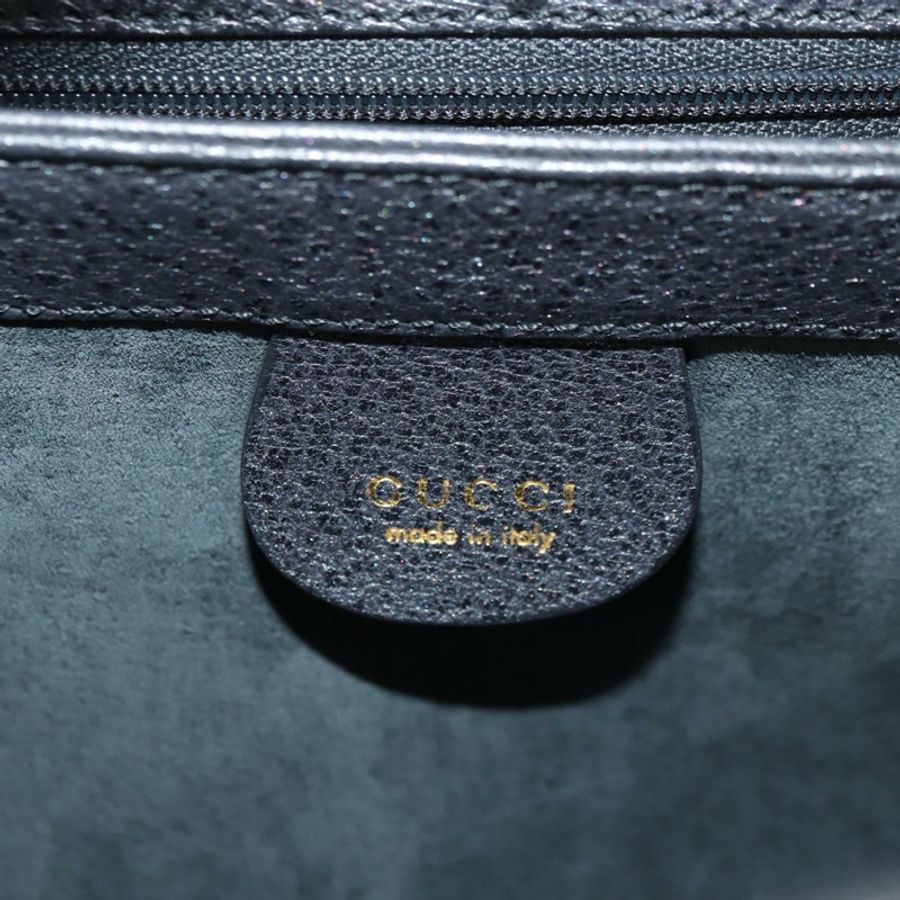 【日本直送】GUCCI 竹節手提包 皮革 兩用 灰色 金色 000 926 0175 正品 am11676V-23