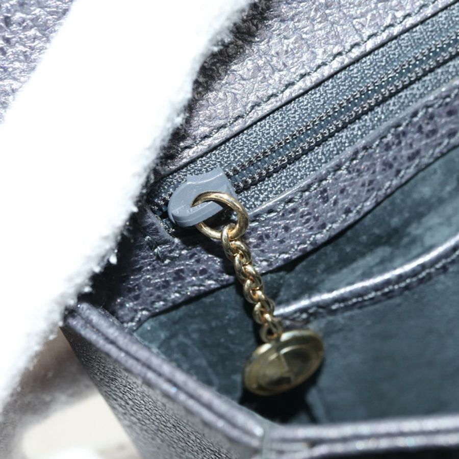 【日本直送】GUCCI 竹節手提包 皮革 兩用 灰色 金色 000 926 0175 正品 am11676V-27