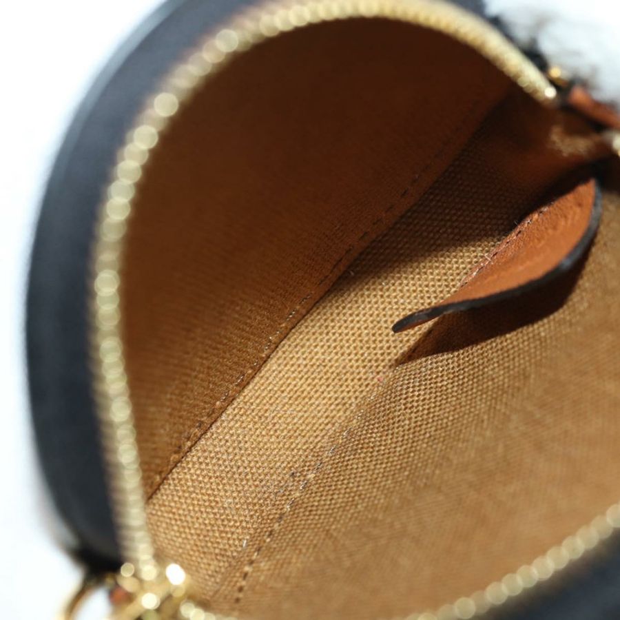 【日本直送】CELINE Macadam帆布Triomphe肩包 PVC黑色金色 Auth 181733M-9