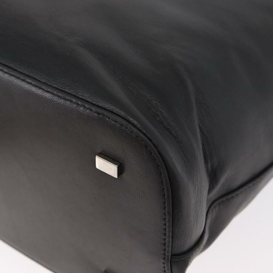 【日本直送】CELINE 手提包 皮革 2way 黑色 金色 Auth 171255A-15