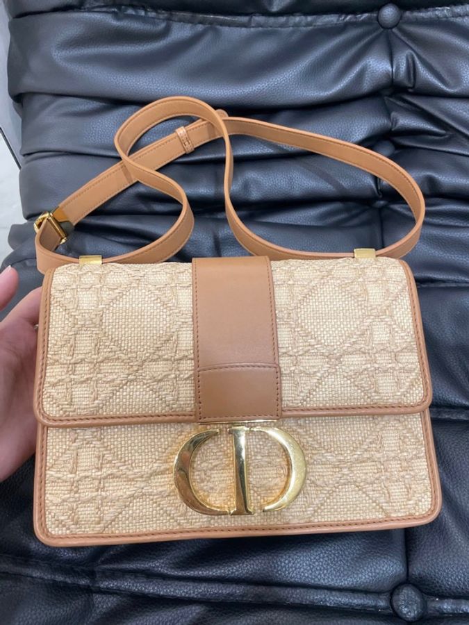 Dior 迪奧 拉菲草 蒙田 中號 斜挎包-2