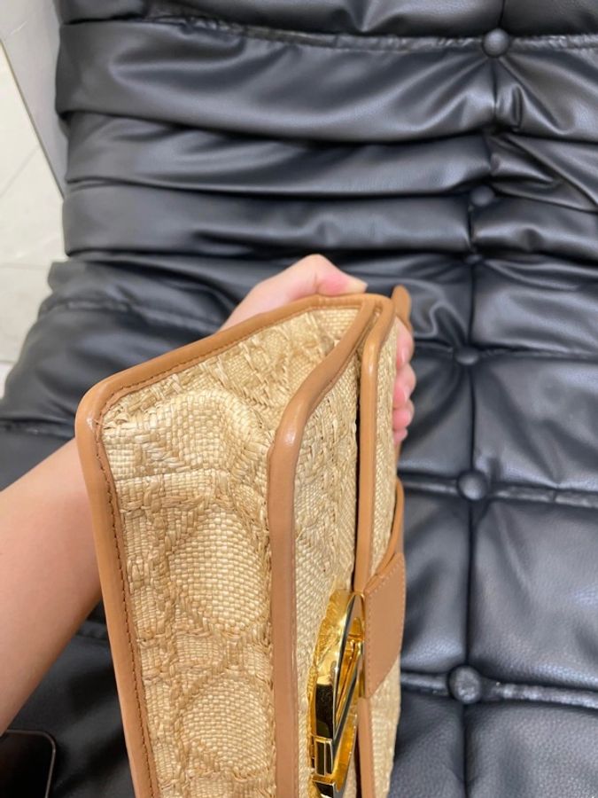 Dior 迪奧 拉菲草 蒙田 中號 斜挎包-9