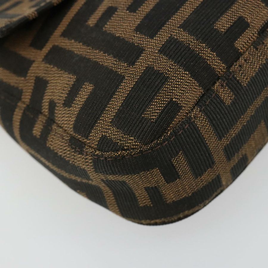 【日本直送】FENDI Zucca帆布Mamma Baguette單肩包 黑色棕色 正品 178866SAM-14